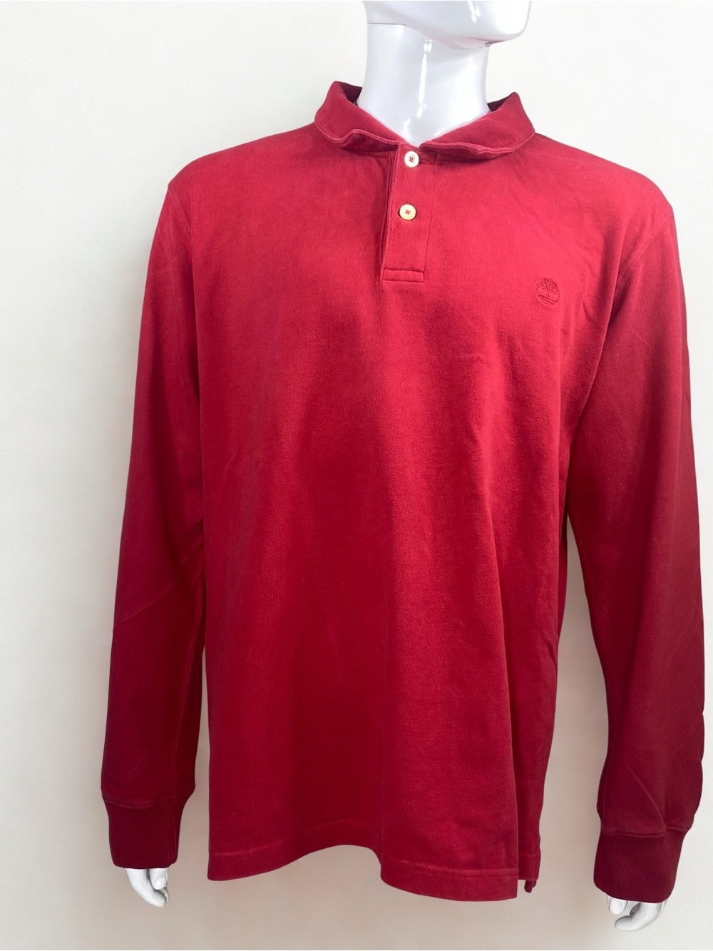 Timberland Men's Long-Sleeve Polo - Red